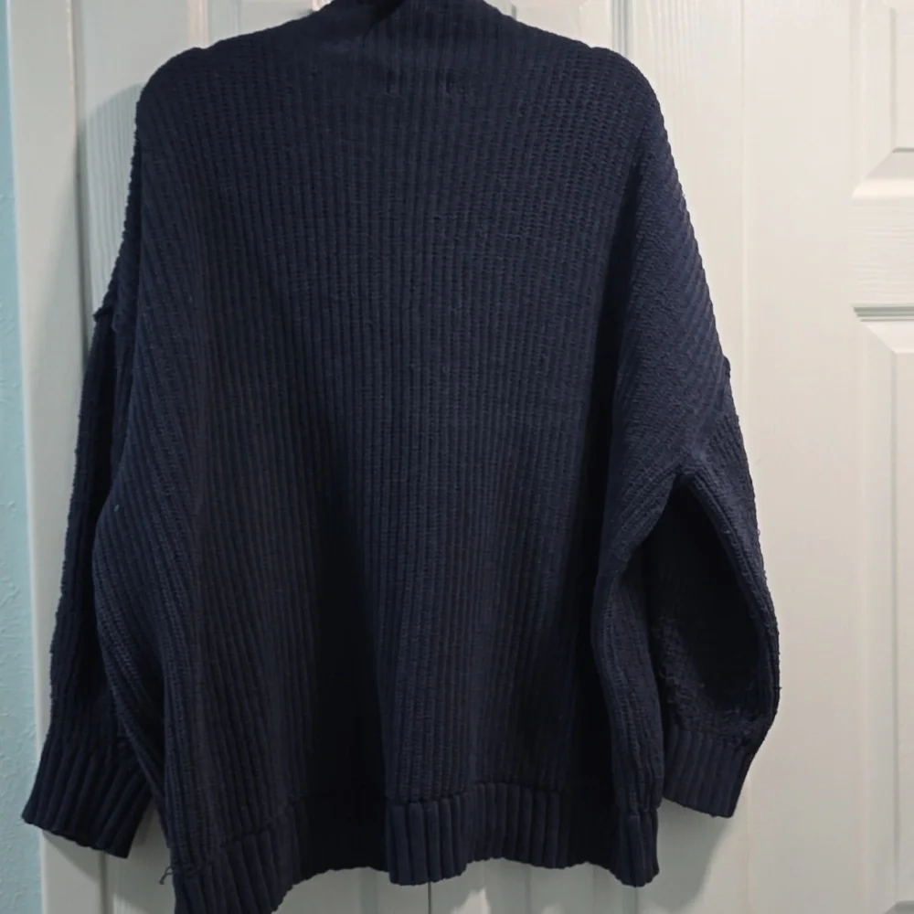 Aerie Navy Blue Turtleneck Sweater - Picture 6 of 12